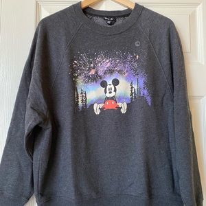 New American Eagle, Disney sweater, black grey color, size XS, oversized fit